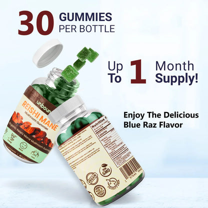 Unbound Reishi Mushroom Gummies for Immune Support, Heart Health, Improve Sleep